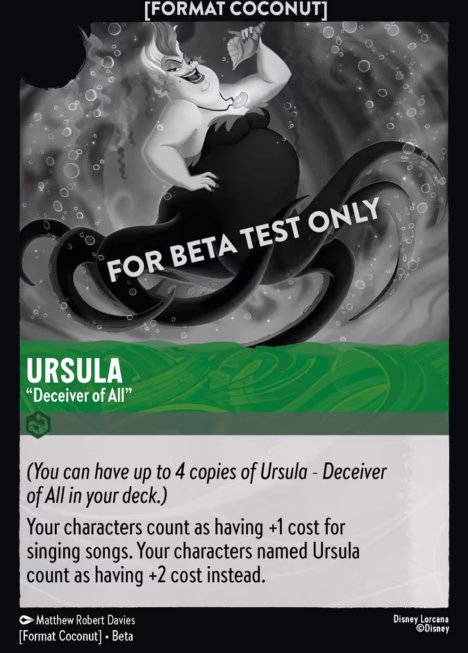 Ursula — Deceiver of All Format Coconut character card