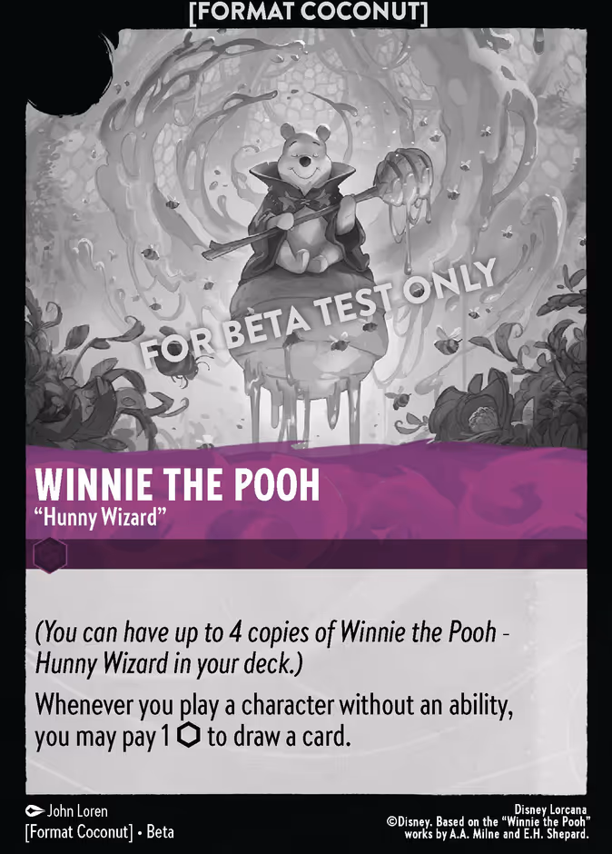 Winnie the Pooh — Hunny Wizard Format Coconut character card